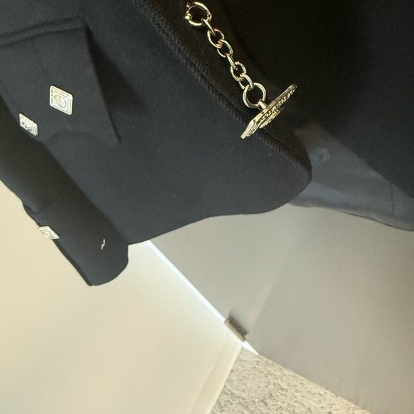 St. Kilda size 40 (10) rare wool Blazer with substantial silver accents. EVC - Picture 13 of 17